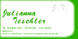 julianna teschler business card